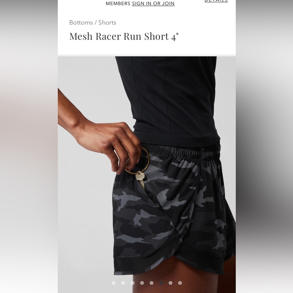 Athleta Mesh Racer Run Short 4” - Picture 6 of 6